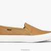 γυναίκες Keds διώροφο δερμάτινο slip σε sneaker μόκα 006DX30