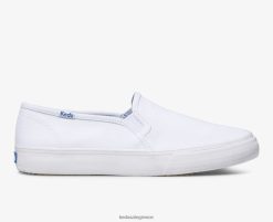γυναίκες Keds διώροφο καμβάς σε sneaker άσπρο 006DX2