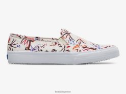 γυναίκες Keds διώροφο νησάκι με στάμπα σε sneaker γκρι ροζ 006DX21