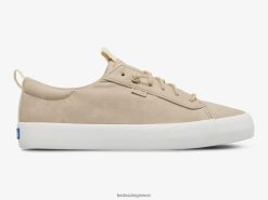 γυναίκες Keds kickback vegan δερμάτινο sneaker τεφρόχρουν χρώμα 006DX32