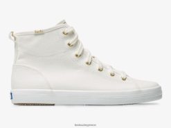 γυναίκες Keds kickstart hi πάνινα παπούτσια άσπρο 006DX113