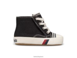 Μικρό παίδι Keds royal γεια παπουτσια παπουτσια μαύρος 006DX268